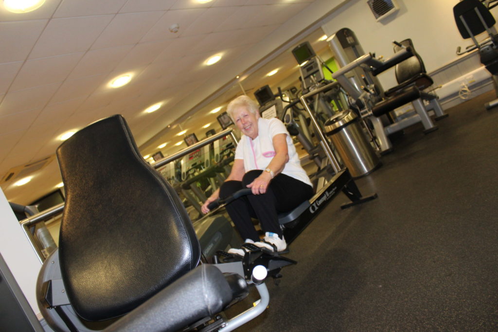 Lady on Rowing Machine, Skegness Pool & Fitness Suite, Skegness, Lincolnshire