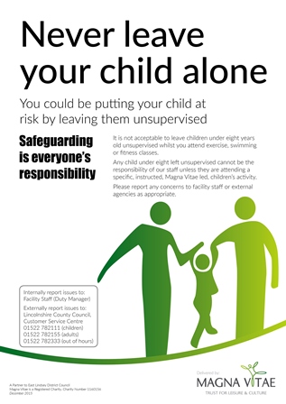 Safeguarding: Never Leave A Child Alone, Safeguarding, Magna Vitae, East Lindsey