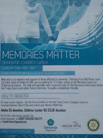 Memories Matter, Dementia Awareness Week
